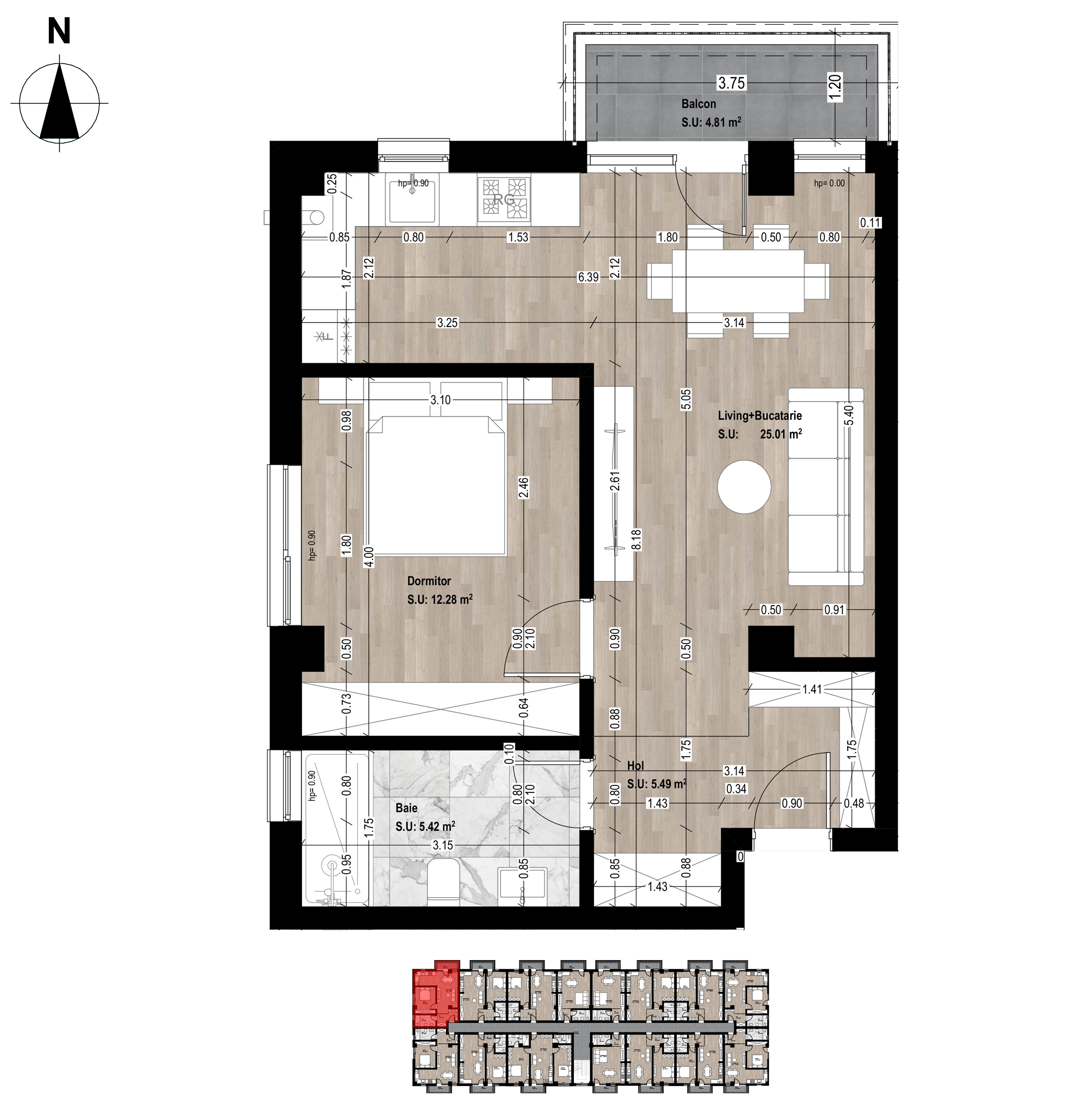 apartament-2-camere-otopeni-lara-tip-c